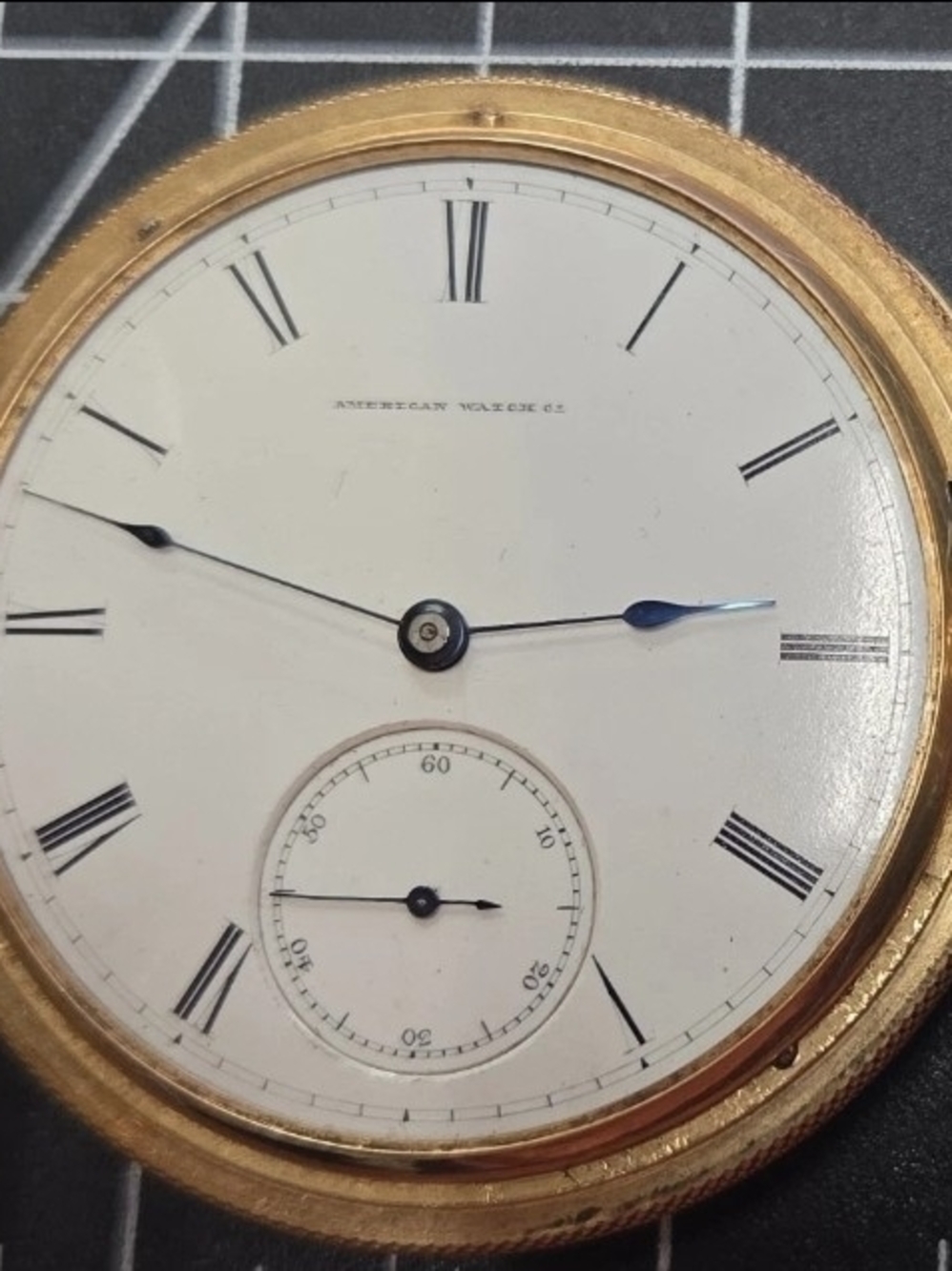 ✨ Antique American Watch Co. Waltham Pocket Watch ⌚ Solid 18K Gold